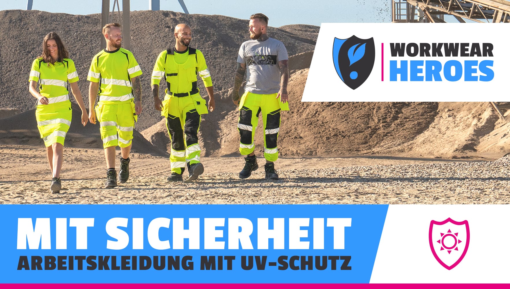 Arbeitskleidung mit UV-Schutz