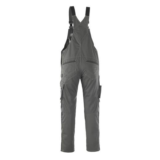 MASCOT 12069-203 UNIQUE  Leipzig Latzhose mit Knietaschen - 1809 Dunkelanthrazit/Schwarz - 76C48