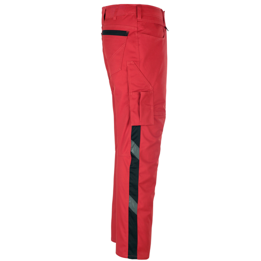 MASCOT 12079-203 UNIQUE  Dortmund Hose mit Schenkeltaschen - 0209 Rot/Schwarz - 82C56 % SALE %