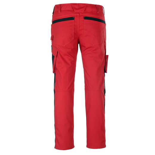 MASCOT 12079-203 UNIQUE  Dortmund Hose mit Schenkeltaschen - 0209 Rot/Schwarz - 82C56 % SALE %