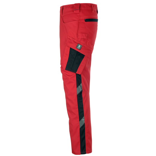 MASCOT 12079-203 UNIQUE  Dortmund Hose mit Schenkeltaschen - 0209 Rot/Schwarz - 82C56 % SALE %