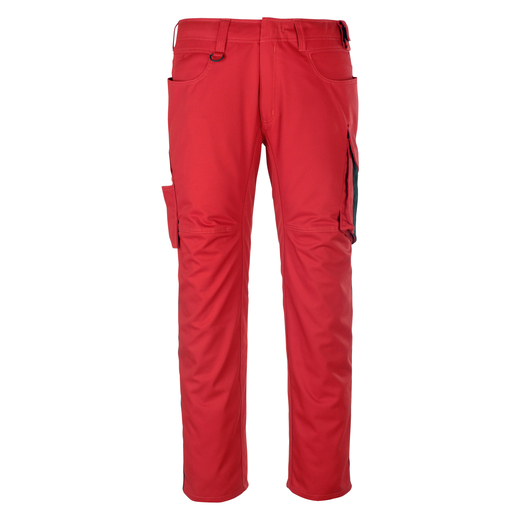 MASCOT 12079-203 UNIQUE  Dortmund Hose mit Schenkeltaschen - 0209 Rot/Schwarz - 82C56 % SALE %