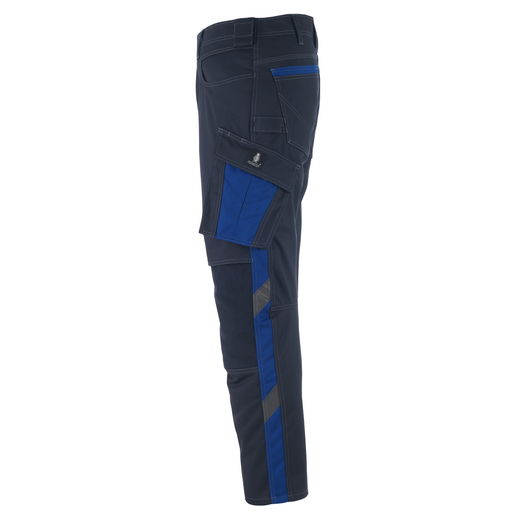 MASCOT 12179-203 UNIQUE  Erlangen Hose mit Knietaschen - 01011 Schwarzblau/Kornblau - 82C56