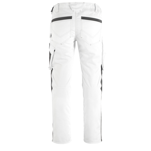 MASCOT 12179-203 UNIQUE  Erlangen Hose mit Knietaschen - 0618 Wei�/Dunkelanthrazit - 82C46
