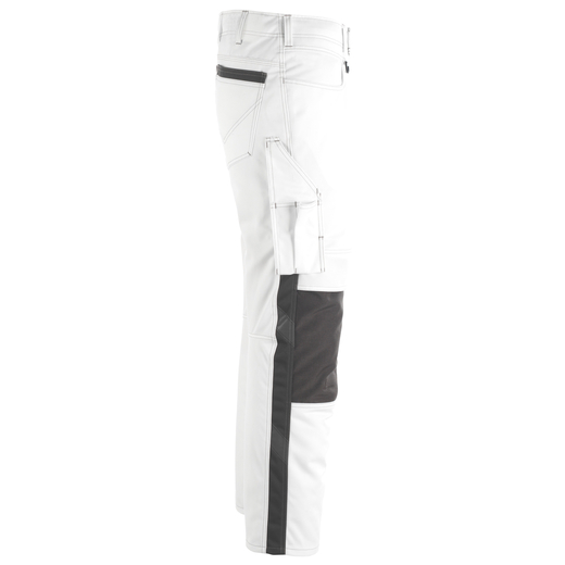 MASCOT 12179-203 UNIQUE  Erlangen Hose mit Knietaschen - 0618 Wei�/Dunkelanthrazit - 82C48