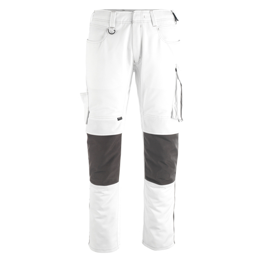 MASCOT 12179-203 UNIQUE  Erlangen Hose mit Knietaschen - 0618 Wei�/Dunkelanthrazit - 82C48