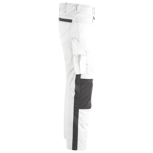 MASCOT 12179-203 UNIQUE  Erlangen Hose mit Knietaschen - 0618 Wei�/Dunkelanthrazit - 76C50