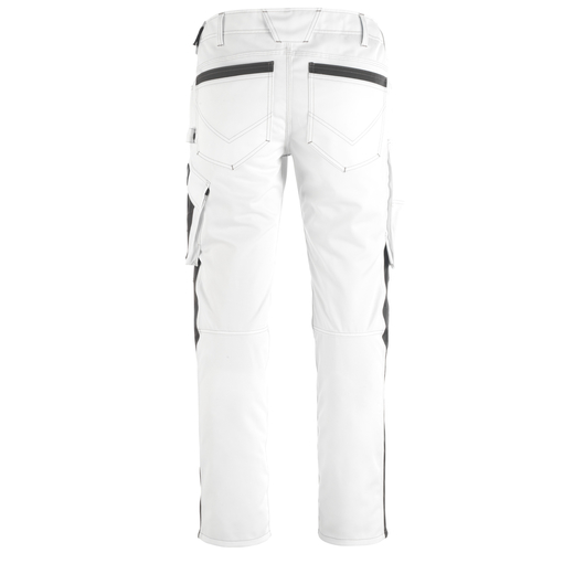 MASCOT 12179-203 UNIQUE  Erlangen Hose mit Knietaschen - 0618 Wei�/Dunkelanthrazit - 76C50
