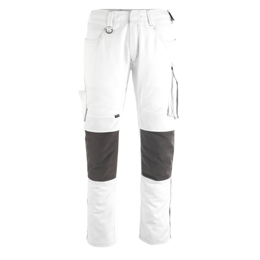 MASCOT 12179-203 UNIQUE  Erlangen Hose mit Knietaschen - 0618 Wei�/Dunkelanthrazit - 76C50