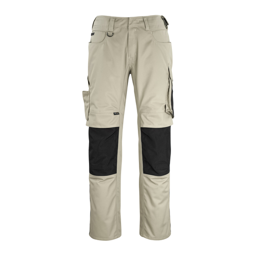 MASCOT 12179-203 UNIQUE  Erlangen Hose mit Knietaschen - 5509 Hellkhaki/Schwarz - 82C52 % SALE %