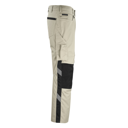 MASCOT 12179-203 UNIQUE  Erlangen Hose mit Knietaschen - 5509 Hellkhaki/Schwarz - 90C46 % SALE %