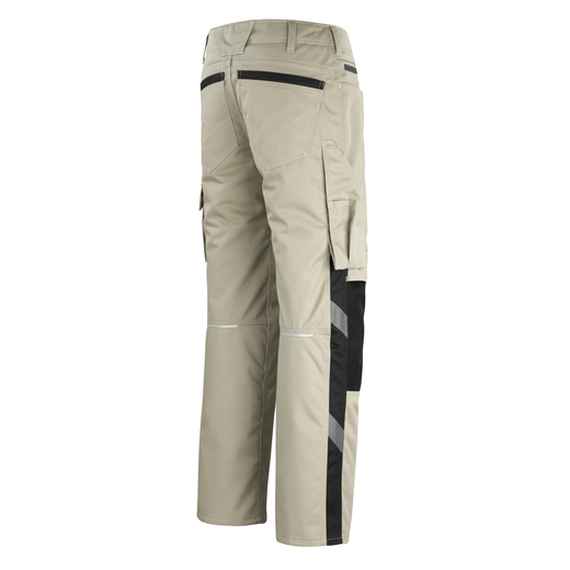 MASCOT 12179-203 UNIQUE  Erlangen Hose mit Knietaschen - 5509 Hellkhaki/Schwarz - 90C46 % SALE %