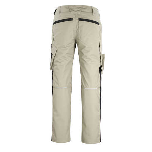 MASCOT 12179-203 UNIQUE  Erlangen Hose mit Knietaschen - 5509 Hellkhaki/Schwarz - 90C46 % SALE %