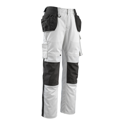 MASCOT 14031-203 UNIQUE  Bremen Hose mit Knie- und H�ngetaschen - 0618 Wei�/Dunkelanthrazit - 90C50