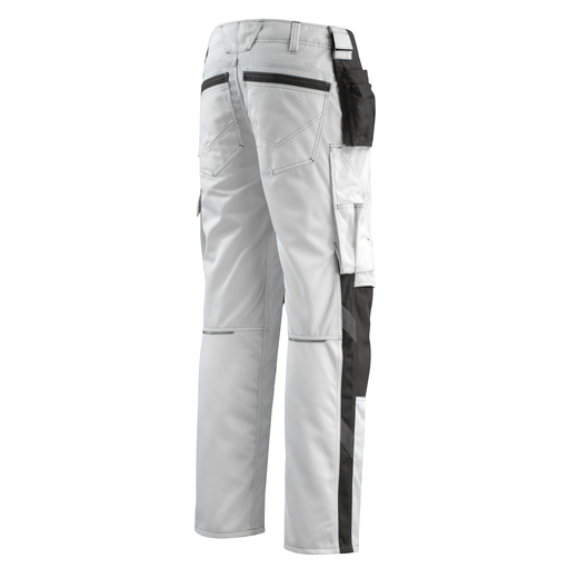 MASCOT 14031-203 UNIQUE  Bremen Hose mit Knie- und H�ngetaschen - 0618 Wei�/Dunkelanthrazit - 90C50