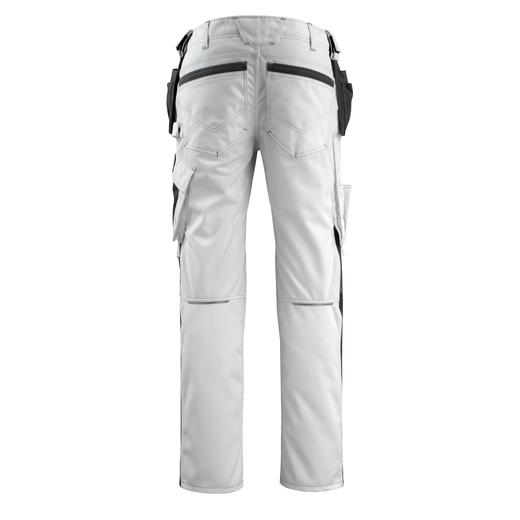 MASCOT 14031-203 UNIQUE  Bremen Hose mit Knie- und H�ngetaschen - 0618 Wei�/Dunkelanthrazit - 90C50