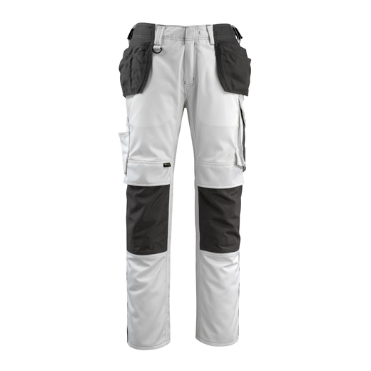 MASCOT 14031-203 UNIQUE  Bremen Hose mit Knie- und H�ngetaschen - 0618 Wei�/Dunkelanthrazit - 90C50