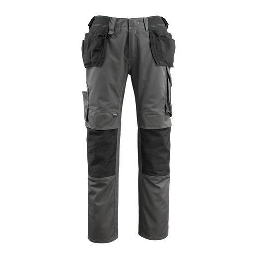 MASCOT 14031-203 UNIQUE  Bremen Hose mit Knie- und H�ngetaschen - 1809 Dunkelanthrazit/Schwarz - 90C48