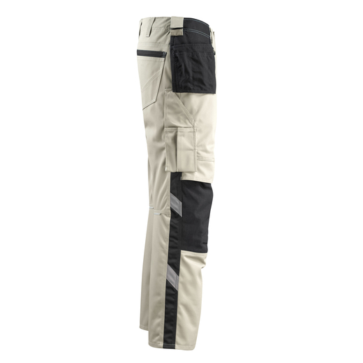 MASCOT 14031-203 UNIQUE  Bremen Hose mit Knie- und H�ngetaschen - 5509 Hellkhaki/Schwarz - 82C48