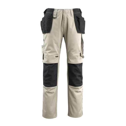 MASCOT 14031-203 UNIQUE  Bremen Hose mit Knie- und H�ngetaschen - 5509 Hellkhaki/Schwarz - 82C48