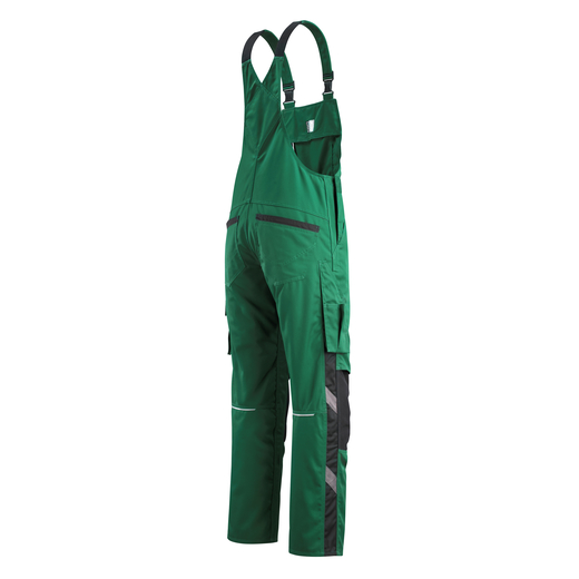 MASCOT 12169-442 UNIQUE  Augsburg Latzhose mit Knietaschen - 0309 Gr�n/Schwarz - 82C52