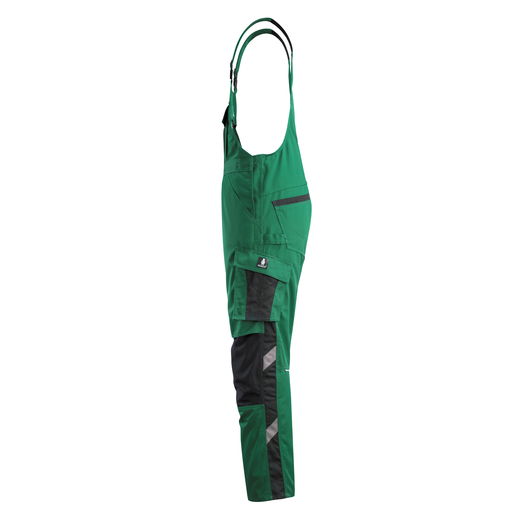 MASCOT 12169-442 UNIQUE  Augsburg Latzhose mit Knietaschen - 0309 Gr�n/Schwarz - 82C52