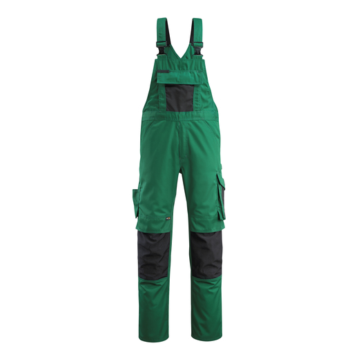 MASCOT 12169-442 UNIQUE  Augsburg Latzhose mit Knietaschen - 0309 Gr�n/Schwarz - 82C60