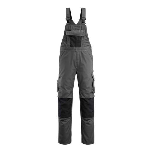 MASCOT 12169-442 UNIQUE  Augsburg Latzhose mit Knietaschen - 1809 Dunkelanthrazit/Schwarz - 76C50