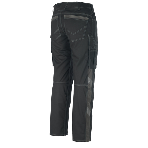MASCOT 12579-442 UNIQUE  Oldenburg Hose mit Schenkeltaschen - 0918 Schwarz/Dunkelanthrazit - 82C52