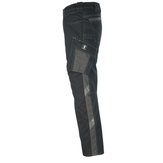 MASCOT 12579-442 UNIQUE  Oldenburg Hose mit Schenkeltaschen - 0918 Schwarz/Dunkelanthrazit - 82C52