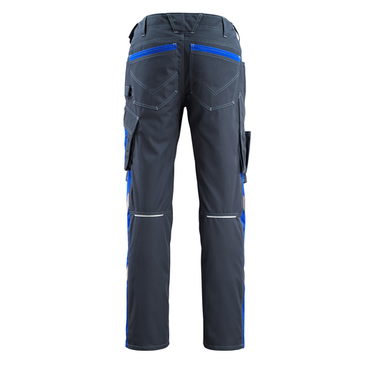 MASCOT 12679-442 UNIQUE  Mannheim Hose mit Knietaschen - 01011 Schwarzblau/Kornblau - 82C48