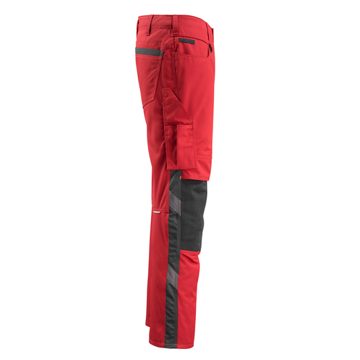 MASCOT 12679-442 UNIQUE  Mannheim Hose mit Knietaschen - 0209 Rot/Schwarz - 82C52
