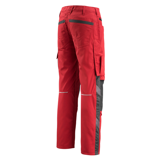 MASCOT 12679-442 UNIQUE  Mannheim Hose mit Knietaschen - 0209 Rot/Schwarz - 82C52