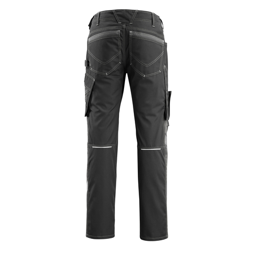MASCOT 12679-442 UNIQUE  Mannheim Hose mit Knietaschen - 0918 Schwarz/Dunkelanthrazit - 82C52