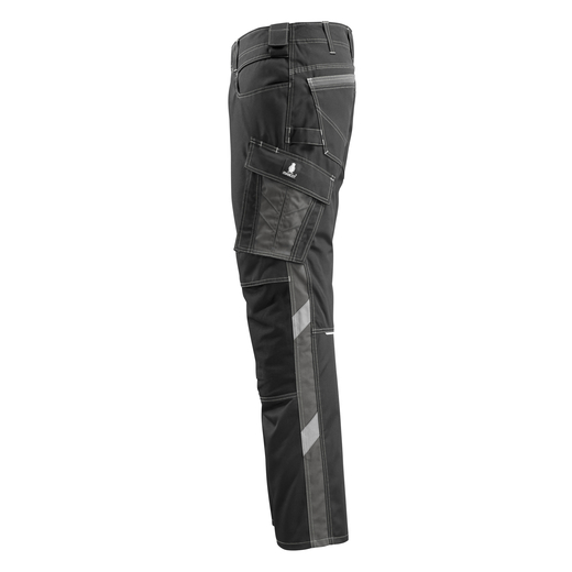 MASCOT 12679-442 UNIQUE  Mannheim Hose mit Knietaschen - 0918 Schwarz/Dunkelanthrazit - 82C52