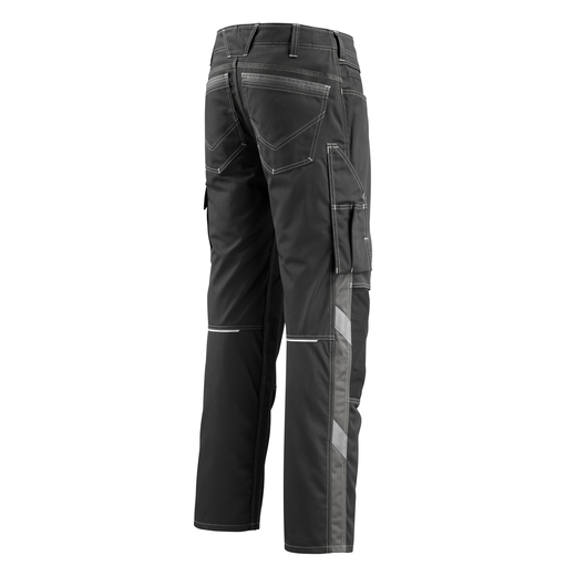 MASCOT 12679-442 UNIQUE  Mannheim Hose mit Knietaschen - 0918 Schwarz/Dunkelanthrazit - 82C54