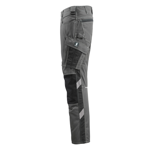MASCOT 12679-442 UNIQUE  Mannheim Hose mit Knietaschen - 1809 Dunkelanthrazit/Schwarz - 82C51