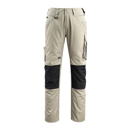MASCOT 12679-442 UNIQUE  Mannheim Hose mit Knietaschen - 5509 Hellkhaki/Schwarz - 82C48