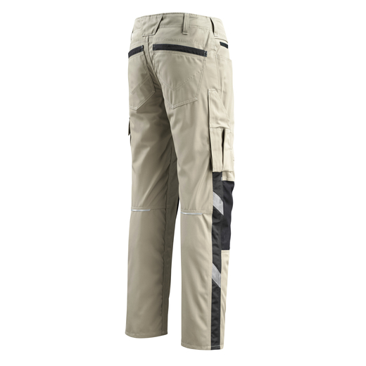 MASCOT 12679-442 UNIQUE  Mannheim Hose mit Knietaschen - 5509 Hellkhaki/Schwarz - 82C50