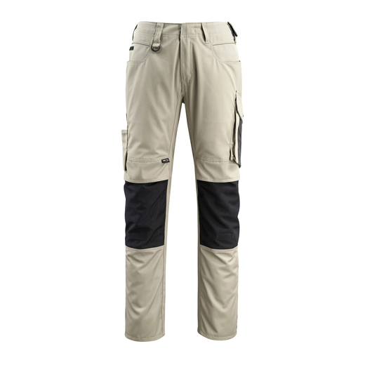 MASCOT 12679-442 UNIQUE  Mannheim Hose mit Knietaschen - 5509 Hellkhaki/Schwarz - 82C50