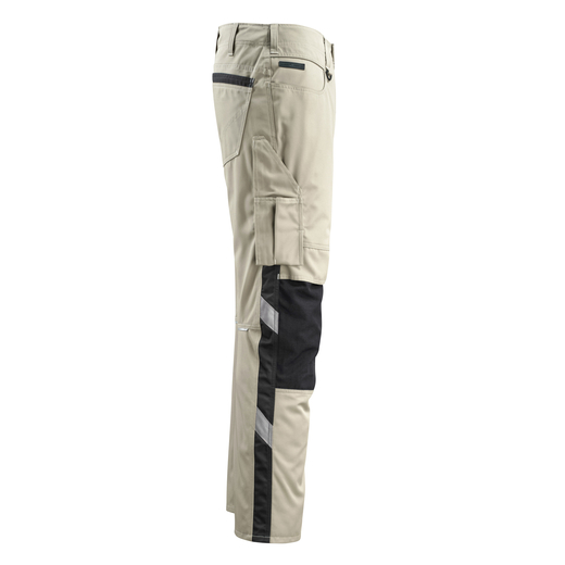 MASCOT 12679-442 UNIQUE  Mannheim Hose mit Knietaschen - 5509 Hellkhaki/Schwarz - 82C52