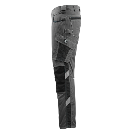 MASCOT 13079-230 UNIQUE  Lemberg Hose mit Knietaschen - 1809 Dunkelanthrazit/Schwarz - 82C56