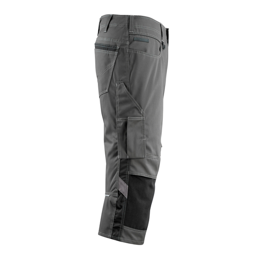 MASCOT 14149-442 UNIQUE  Altona Dreiviertel-Hose mit Knietaschen - 1809 Dunkelanthrazit/Schwarz - C58