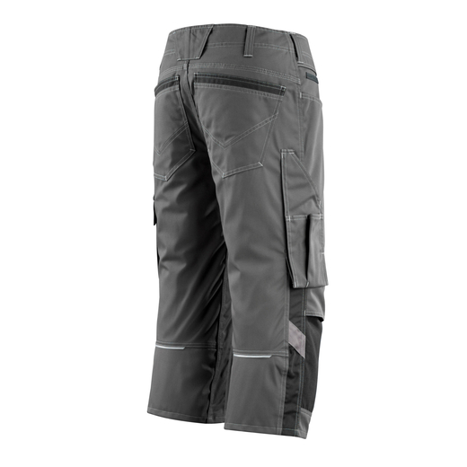 MASCOT 14149-442 UNIQUE  Altona Dreiviertel-Hose mit Knietaschen - 1809 Dunkelanthrazit/Schwarz - C58