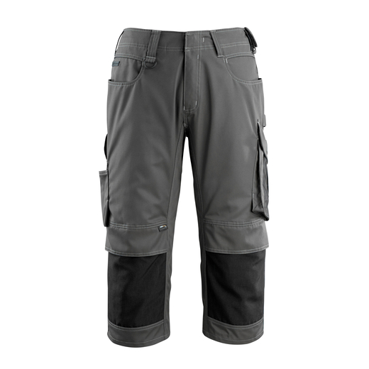 MASCOT 14149-442 UNIQUE  Altona Dreiviertel-Hose mit Knietaschen - 1809 Dunkelanthrazit/Schwarz - C58