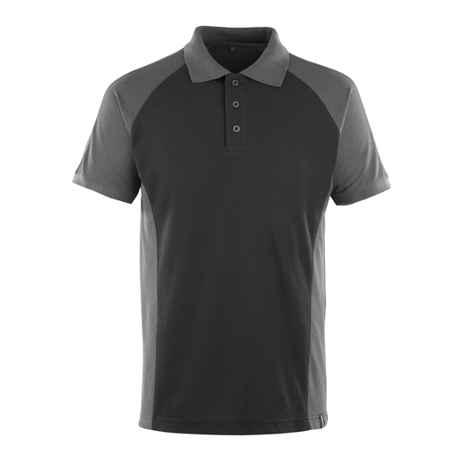 MASCOT 50569-961 UNIQUE  Bottrop Polo-Shirt - 0918 Schwarz/Dunkelanthrazit - L