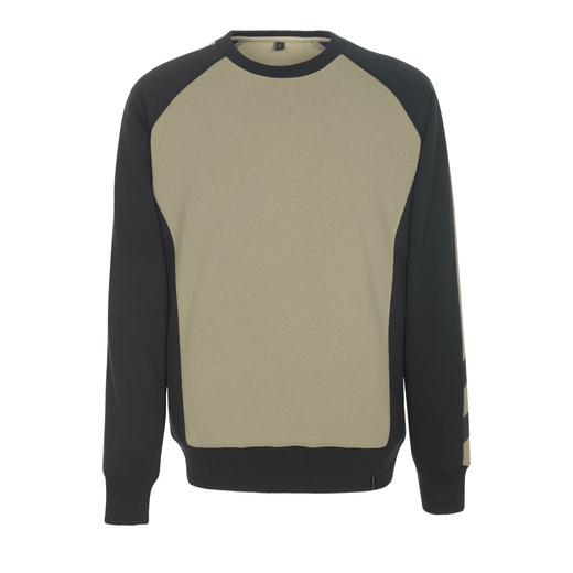 MASCOT 50570-962 UNIQUE  Witten Sweatshirt - 5509 Hellkhaki/Schwarz - L