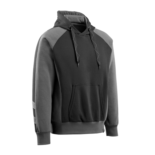 MASCOT 50572-963 UNIQUE  Regensburg Kapuzensweatshirt - 0918 Schwarz/Dunkelanthrazit - 2XL