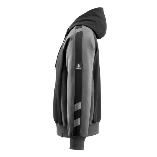 MASCOT 50572-963 UNIQUE  Regensburg Kapuzensweatshirt - 0918 Schwarz/Dunkelanthrazit - 2XL