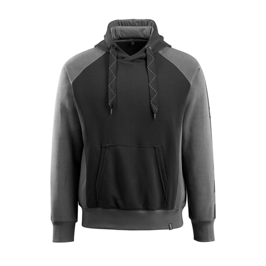 MASCOT 50572-963 UNIQUE  Regensburg Kapuzensweatshirt - 0918 Schwarz/Dunkelanthrazit - 2XL